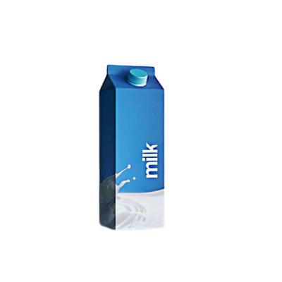 China eco-friendly composite laminated cardboard aseptic gable top pack filling juice milk carton box packaging for sale