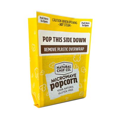 中国 UNIPACK PFAS free popcorn bag Microwave heating food coated paper disposable snack food oil proof bag 販売のため