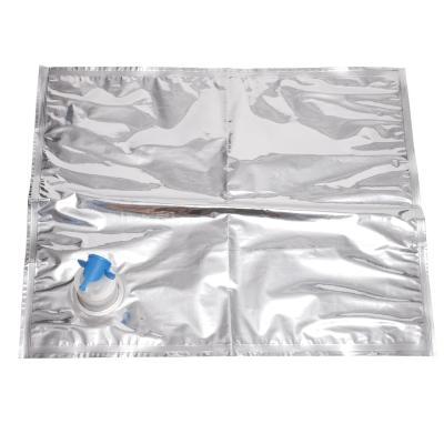 中国 Aseptic aluminized composite wine bib bag packaging 3L 5L 10L 20L liquid bag in box with valve 販売のため