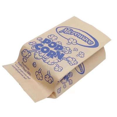 China Customized Brown Kraft Paper Pouch Recycled Shopping Food Packaging Bags for sale