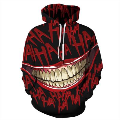 China 2021 New Arrival Breathable Autumn Spring Customized 3D Printing Hoodies For Women Teeth Print Loose Long Sleeve Sweatshirts Women Clothing for sale