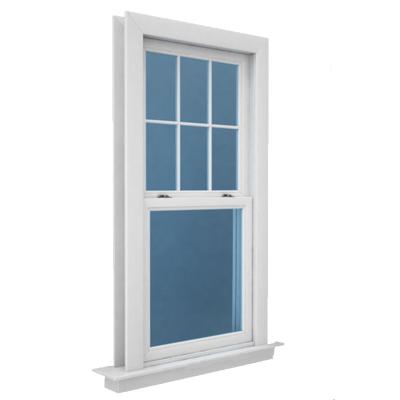 China American Swing Upvc Framed Awning Window Low-E Top Hung Casement Window With Grille Design for sale