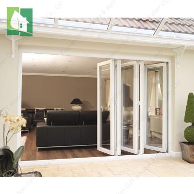 China Fashion PVC Folding Sliding Folding Matching Door PVC Door Plastic Interior Folding Sliding Door With Wholesale Price for sale