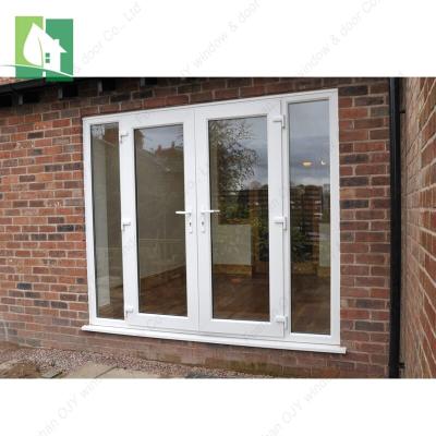 China upvc exterior door four pane sliding door building plastic folding door for sale