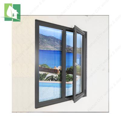 China Screen Aus Window Hurricane Impact Magnetic Triple Glazed Aluminum Alloy Sale Casement Window Good for sale