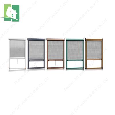 China 10 Year Warranty Good Quality Design Thermal Break Aluminum Magnetic Screen Sliding Windows With Blind Glass for sale