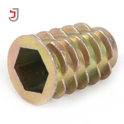 China General Industry Zinc Alloy M3 M5 M6 M8 Threaded Furniture Connecting Insert Nut For Wood for sale