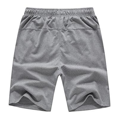 China Summer One Hundred Summer Sports Shorts Men's Loose Large Size Five Knit Sports Pants Solid Color Slim Medium Pants for sale