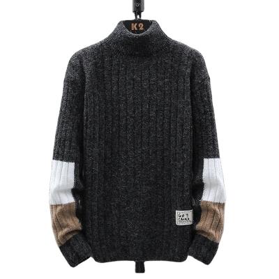 China Anti-pilling in 2021, new Korean men's fashion sweater, turtle neck, can be used outside when loose for sale