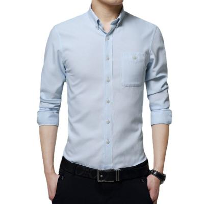 China Anti-pilling 2021 wholesale pure color dress shirts men new design mens clothing for sale