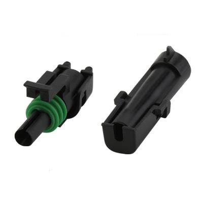 China Automotive Pack 1 Way Male Female Weather Connector 12015791 /12010996 for sale