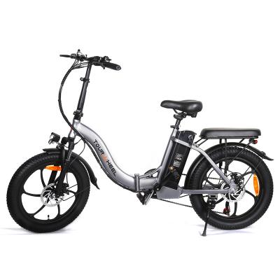 China Folding Electric Bike Tourwheel Adults Swap Electric Road Bike Faster Electric Bike 20Inch Full Suspension for sale