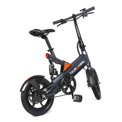 China Shock Absorption Electric Tourwheel 14Inch Electric Sight Bike City Road Speed ​​Art Painting Electric Single Bike for sale