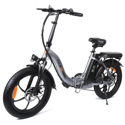 China City Folding Ebike Tourwheel Best Price High Quality 42V 1.5A Charger Electric Adult Bike With PAS 7 Level System for sale