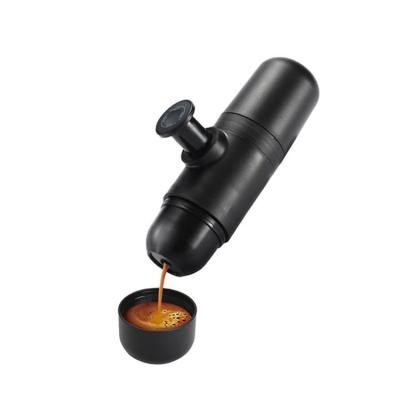 China Modern Custom Logo Mini Small Manual Light Simple Fast Portable Car Ride Instant Espresso Coffee Machine for sale