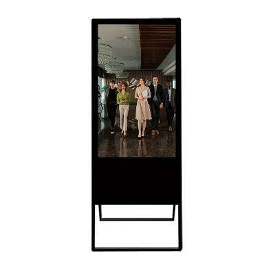 중국 2022 Indoor New Type 49 Inch Indoor Floor Standing Portable Digital Signage LCD Advertising Display 판매용