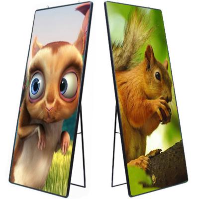 China P2 P2.5 P3 Indoor Outdoor Floor Standing Motion Digital Video Advertising Screen Smart Led Display Poster for sale