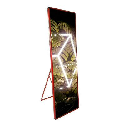 China Indoor P2 Flooring Standing Led Display Wifi 4g Outdoor Indoor Movable Digital Led Poster for sale