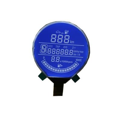 China Factory Price Motorcycle Tachometer Segment LCD Circular Display 100*100*1.1 for sale