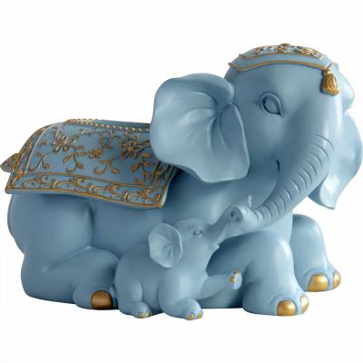 China Creative Northern European Elephant Tissue Box Lid Resin Statue Tissue Box Paper Animal European-style Storage Box Storage Box for sale