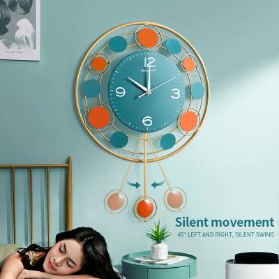 China 2021 New Style 3D Wall Clock Creative Living Room Metal Iron Antique Decoration Digital Wall Clock 20 Inch Round Wall Clocks With Custom Logo for sale