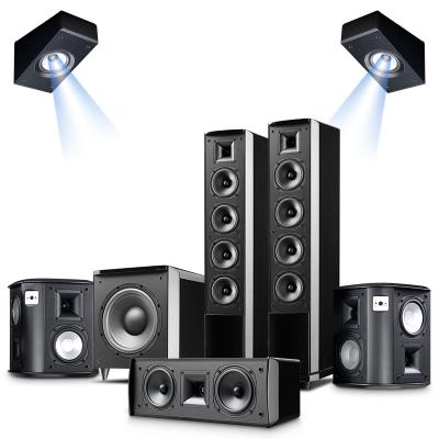 China Home Theater Accusound 5.1.2 Atmosphere DTS X Tower Floorstanding Home Theater System With 300Watss Powered Subwoofer|Drop Shipping for sale