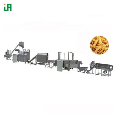 China High Efficient Popcorn Chili Shape Snack Making Machine Kurkure Jiggies Nick Nacks Production Line for sale