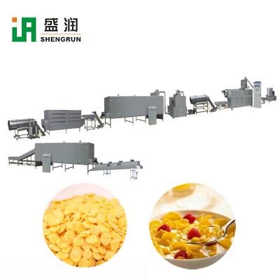 China Low-CARB Big Output Oat Cereal Flake Flakes Extruder Breakfast Food Machinery Processing Line for sale