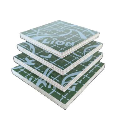 China Modern 18MM Two Tme Hot Press Green PP Plywood Plastic Sheet for sale