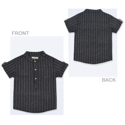 China 2022 Wholesale Hot Selling Anti-Shrinkage Kids Clothes Boys Plaid Baby Kids Shirt Classic Short Sleeve Shirt for sale