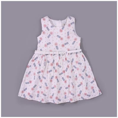 China Anti-wrinkle Summer Casual Dresses Relieve Fabric Softener African Tulle Cotton Canvas Fabric Baby Girl Dress Floral for sale