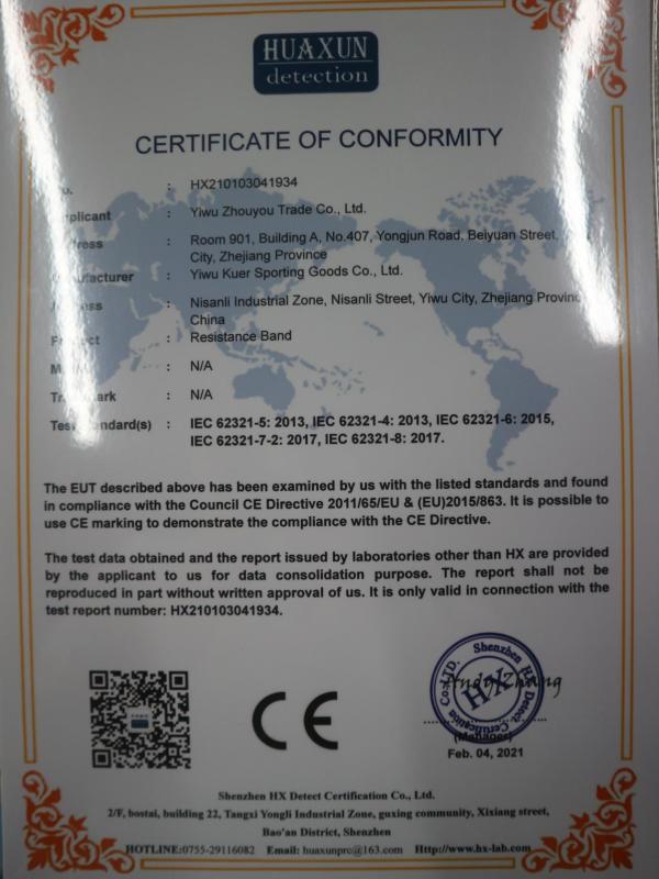 CE - Yiwu Zhouyou Trade Co., Ltd.