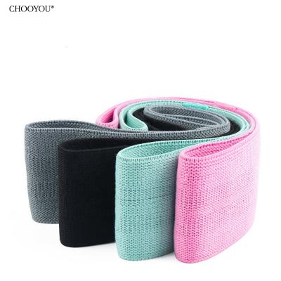 China Home Exercise Logo Set Custom 3 Exercise Fitness Hip Loop Bands Bands Fabric Booty Resistance Bands for sale