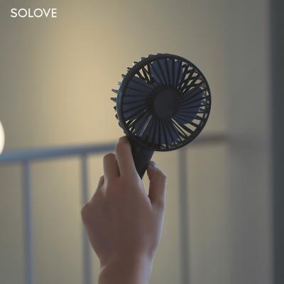 China minimalist 3 speed adjustment portable usb rechargeable battery operated handheld fan en venta