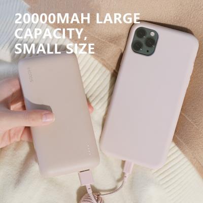 China High Quality 2.4A Output Ultra Slim Real Capacity powerbank, Best Seller 2 USB Led Display 20000mah power bank for sale