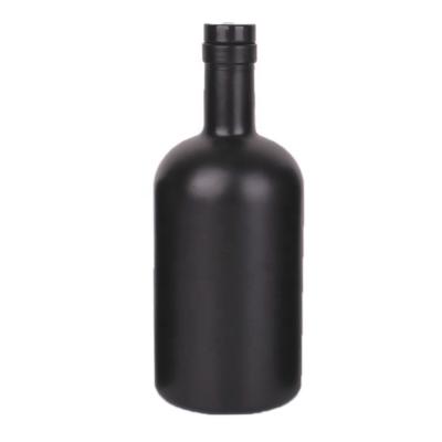 China Eco-friendly 200ml Black Health Wine / Fruit Wine / Beverage Juice Glass Bottle With Lid for sale