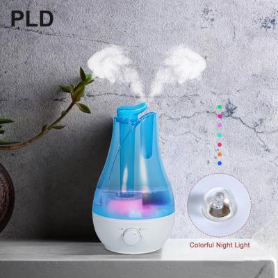 China Free shipping cheap price manual control ultrasonic diffuser humidifier/silent work/LED indicator best for essential oil diffuser durabletherapy humidifier for sale