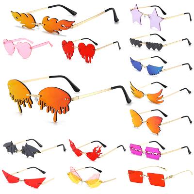 China Fashion Sunglasses 2021 Hot Selling Luxury Designer Fashion Metal Frame Party Sunglasses for sale