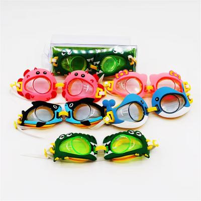 China Glasses 2021 Children Cartoon Waterproof Swimming Glasses for sale