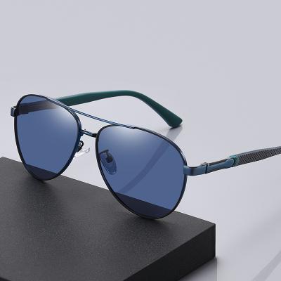 China Fashion Sunglasses 2022 Manufacturers Logo Polarized Metal Frame Sunglasses Custom Made for sale