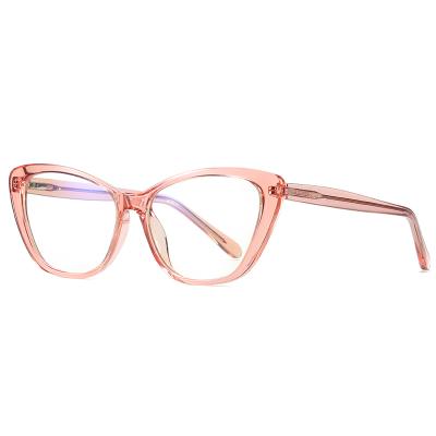 China For Cassbojue TR90 Frame Cateye Shatterproof Blue Light Blocking Glasses Anti Reading Glasses for sale