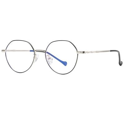 China Hot Selling Amazon Style Unisex Computer Rays Blue Light Filter Anti Blocking Metal Eyeglasses for sale