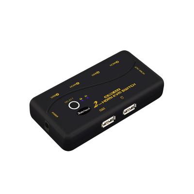 China EDID UHD 4K HDMI KVM Switch 2 Port Auto KVM HDCP and Port Switching for Linux, Windows, Mac, UNIX with HDMI KVM Cable for sale