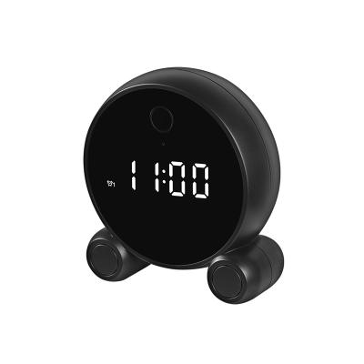 China Wireless Hidden Camera Mini Tuya App 2MP Home Security Mini Night Vision JideTech Table IR Clock Night Vision Camera for sale