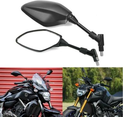 China Alloy Steel Motorcycle Mirrors Black 10MM Rear View Side 8MM Universal Compatible With Street Dirt Bike Quad Adventure Scooter Coolster for sale