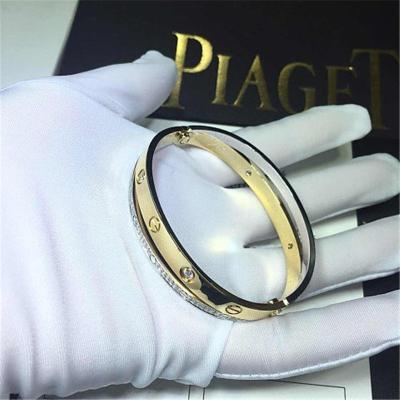 China C Double ring bracelet  Love bracelet, 18K gold. With a screwdriver. Jewelry factory in Shenzhen, China for sale