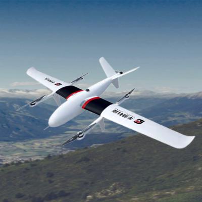 China Pure Electric Carbon Fiber 12kg Vertical Takeoff And Landing Fixed Wing UAV for sale