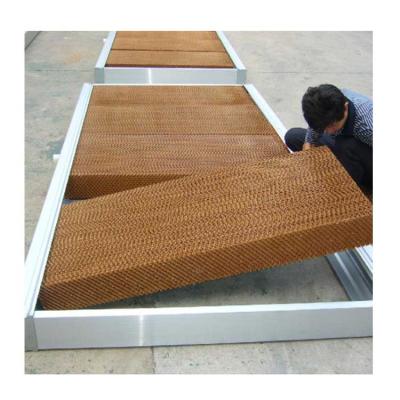 China Custom Cheap Farms Greenhouse Cooling System Cellulose Kraft Evaporative Cooling Pad for sale