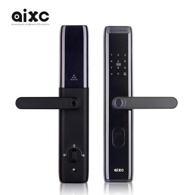 China Digital Tuya Ttlock Cerraduras Inteligentes Modern Simplicity AIXC Security Handle Scam Wifi Electric Electronic Keys Fingerprint Smart Door Locks for sale