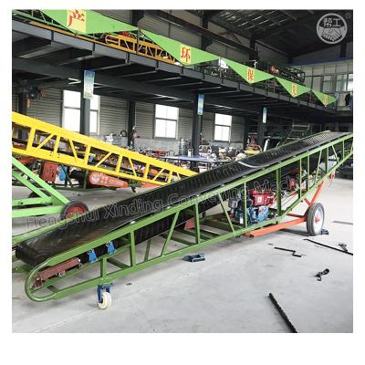 China Conveying Customized Telescopic Mobile Belt Conveyor Grain Conveyor for sale